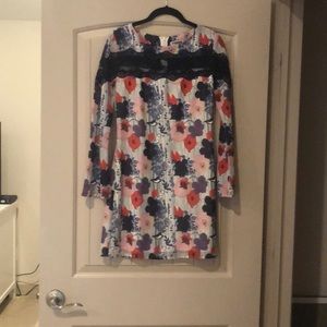 Chelsea28 floral lace shift dress, above the knee